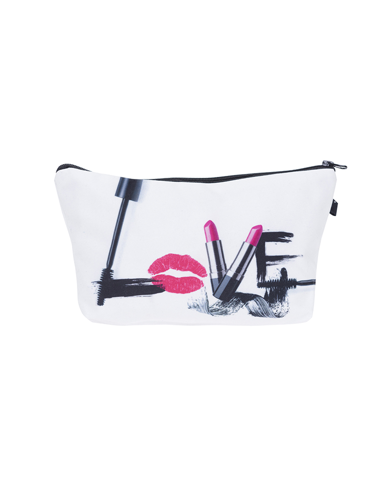 

Eyelash Letter Print Makeup Bag, Style5