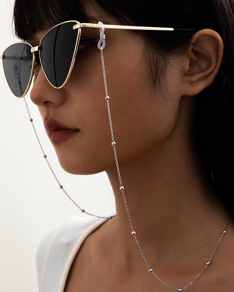 

Beaded Glasses Chain, Silver