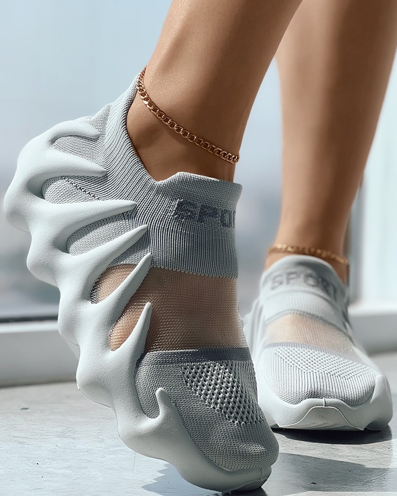 ★ flct Fluffy Citrus ★ Leto Mesh Sneakers 3color 50166223 Mesh Sneakers - cross hatch black fade – Felis Leo!