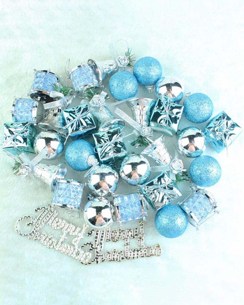 

32pcs Christmas Ball Ornaments Shatterproof Christmas Ornaments Set Decorations For Xmas Tree Balls, Blue