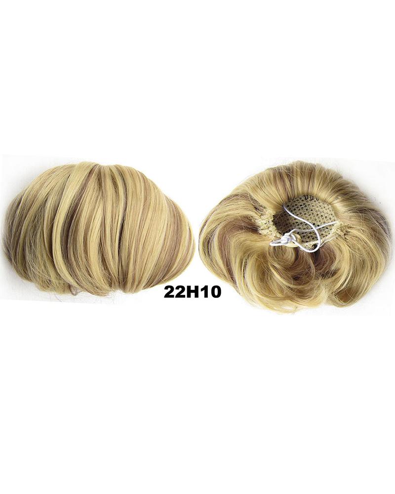 

Synthetic Fiber Hair Extension Chignon Donut Bun Wedding Bridal Wig Hairpiece, Style7