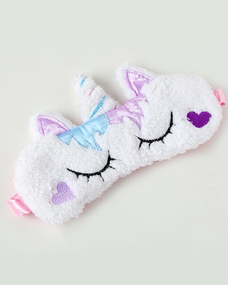 

1PCS Unicorn Eyelash Pattern Fluffy Eye Cover, Style3