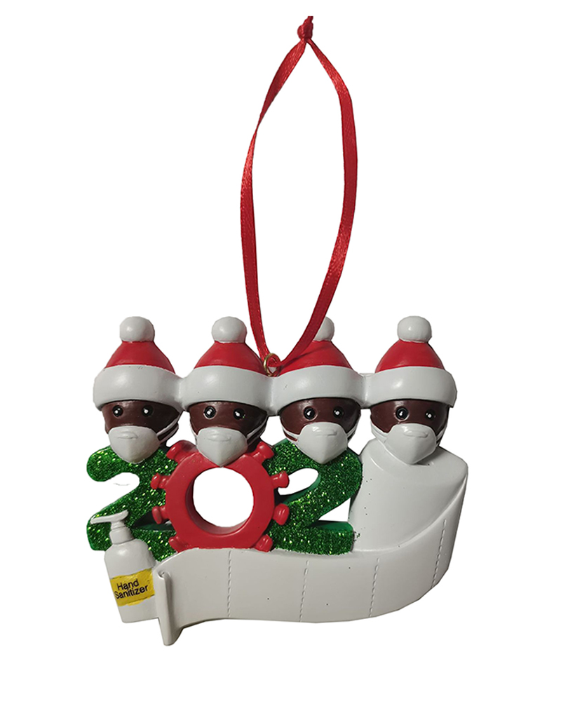 

Christmas 2020 Family Member With Mask & Toilet Paper Ornament, Style3