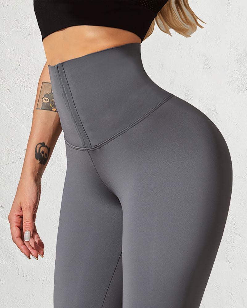 

Butt Lifting High Waist Active Pants, Gray