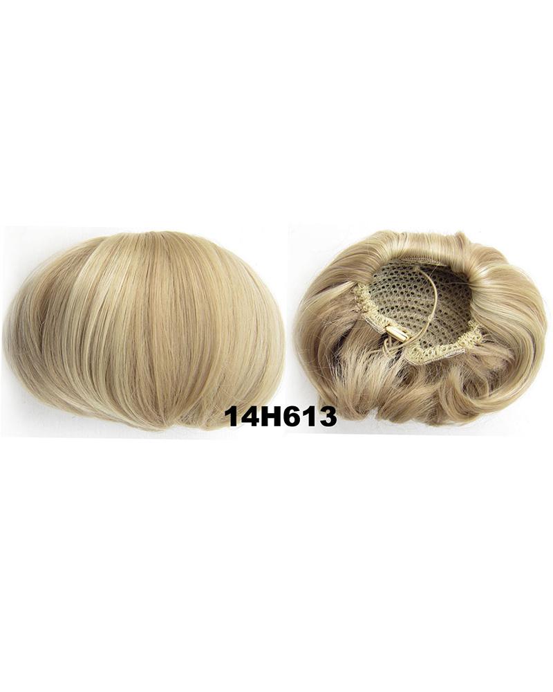 

Synthetic Fiber Hair Extension Chignon Donut Bun Wedding Bridal Wig Hairpiece, Style3