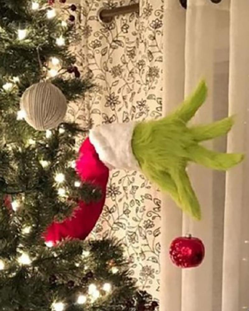 Jambe de tête de bras vert poilu pour les décorations d'arbre de Noël ornement d'arbre graphique Dr. Seuss les ornements graphiques