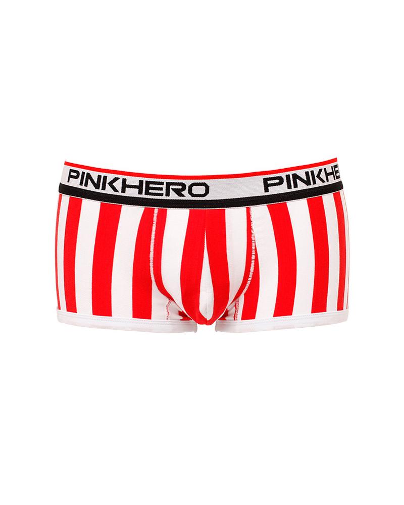 

Striped Printing Skinny Briefs Underwear, Red