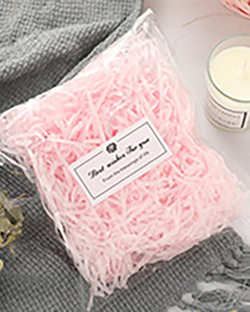 

1Pack Christmas Box Filler Grass Stuffer Raffia Shreds, Pink