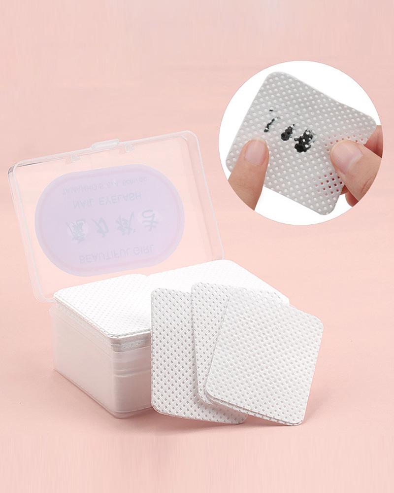 

200PCS Magic Nail Polish Remover Pads, White