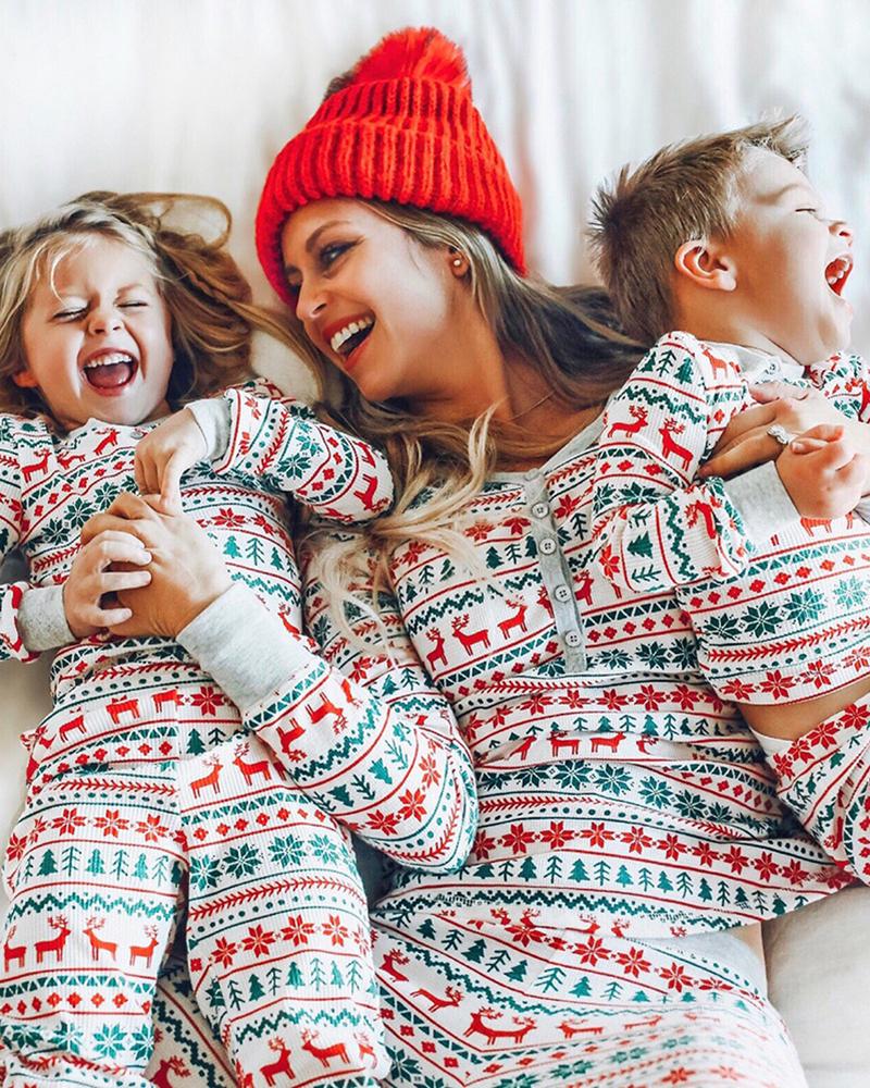 

Christmas Colorblock Pajamas Set For Dad, Gray