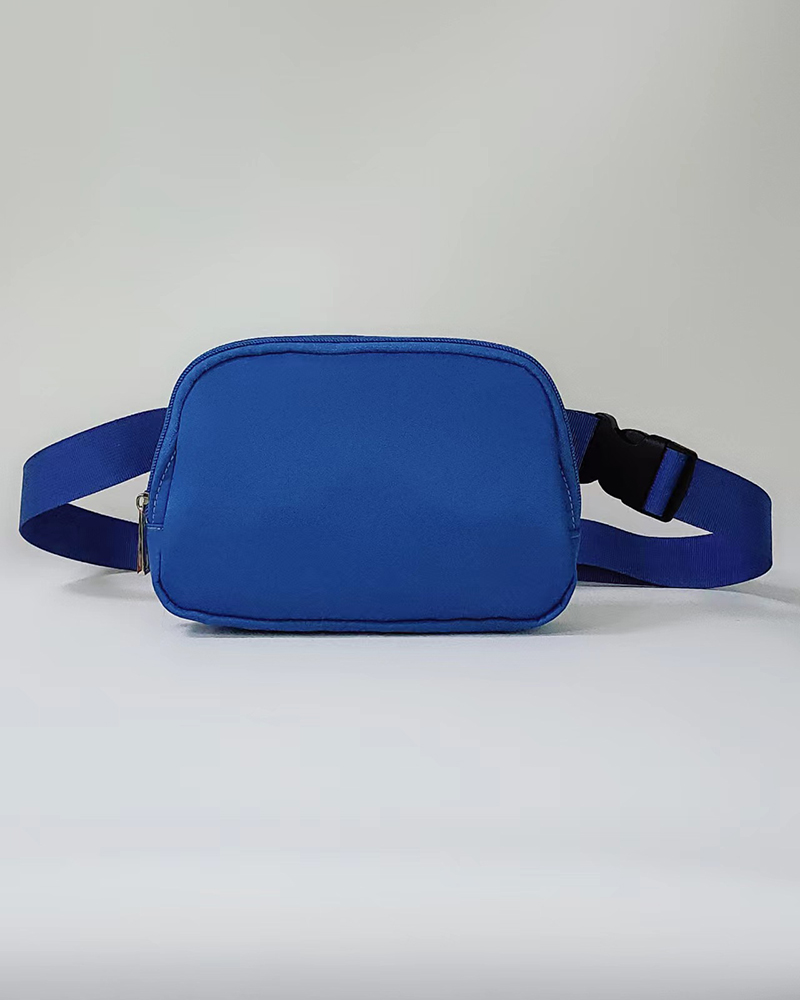 

Women's Fanny Pack Zipper Design Yoga Crossbody Belt Bag, Blue