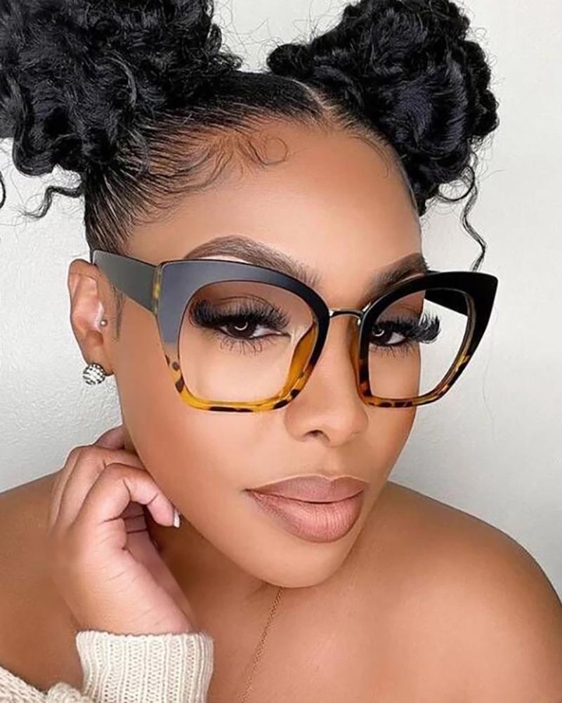 

1Pair Retro Cat Eye Frame Anti Blue Light Eyeglasses, Style2