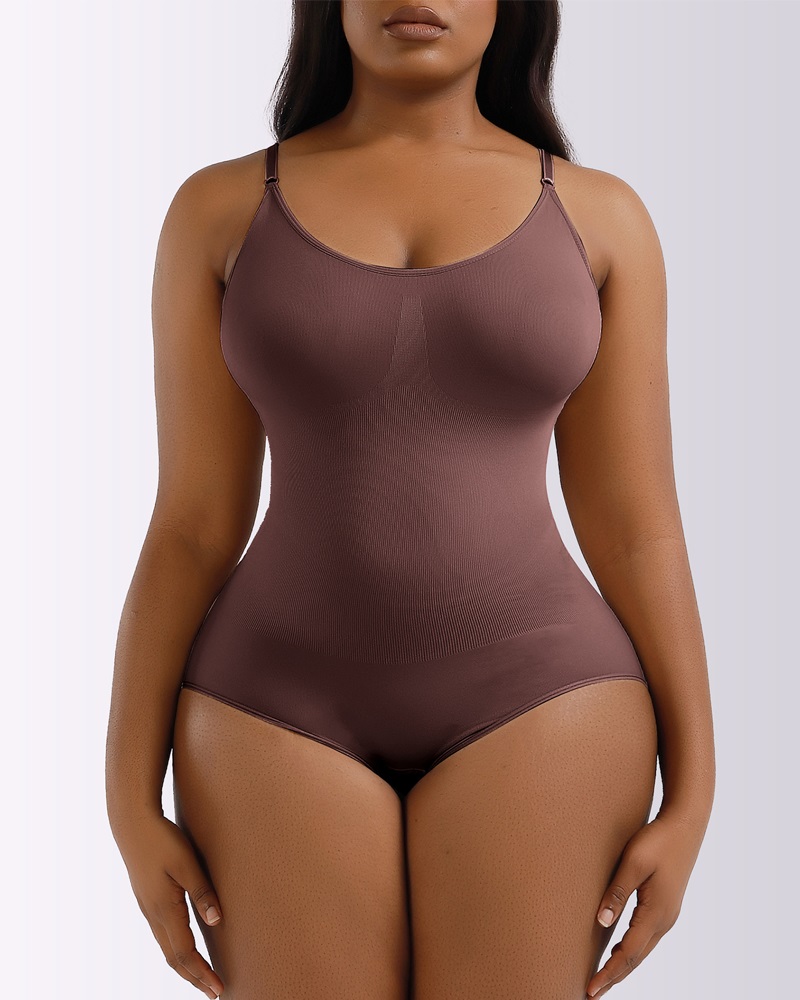 

Body Shaper Slimming Bodysuit Butt Lifting Tummy Control Shapewear, Brown
