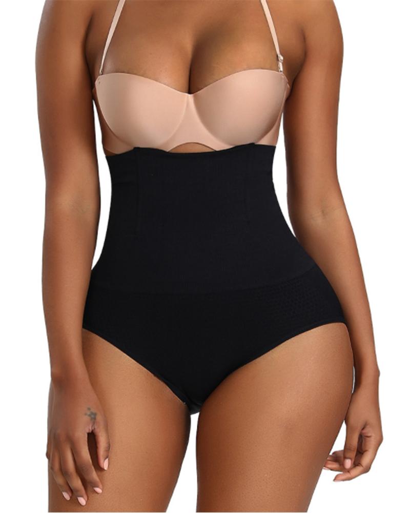 

Body Shaping High Waist Corset Trainer Hip-Lifting Panty Shapewear Shorts, Black