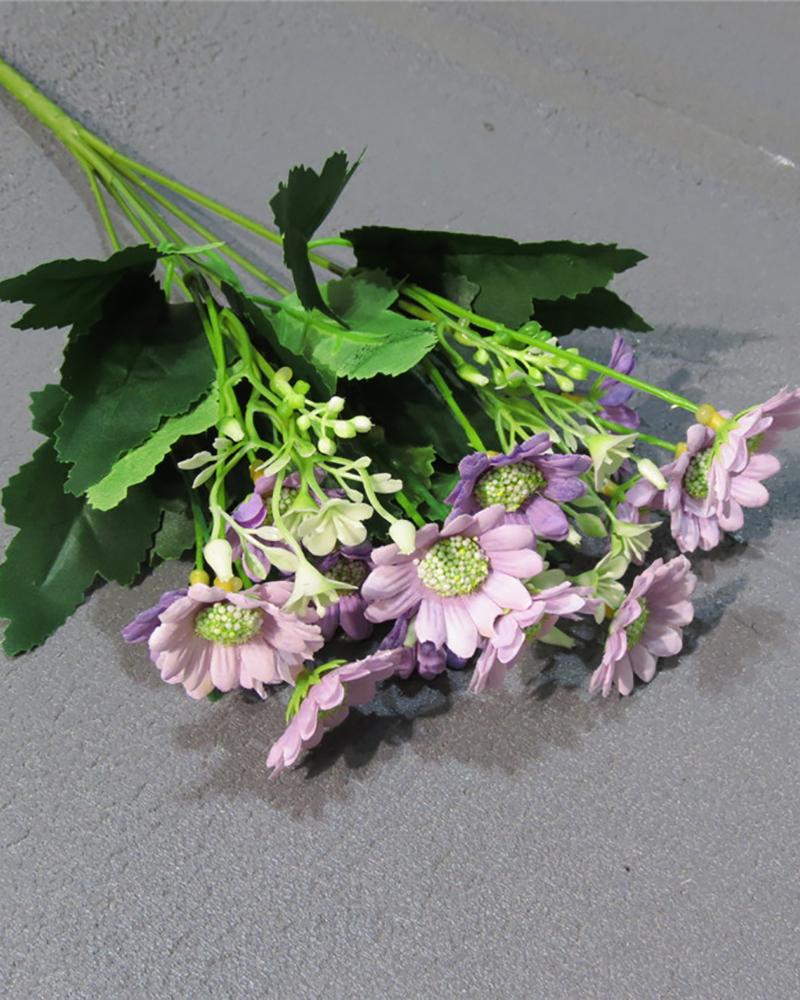 

Artificial Fake Flowers Daisies Arrangements Bouquet for Home Decoration Table Centerpiece Daisies Bulk Bouquets with Stems for Crafts Outdoors, Purple