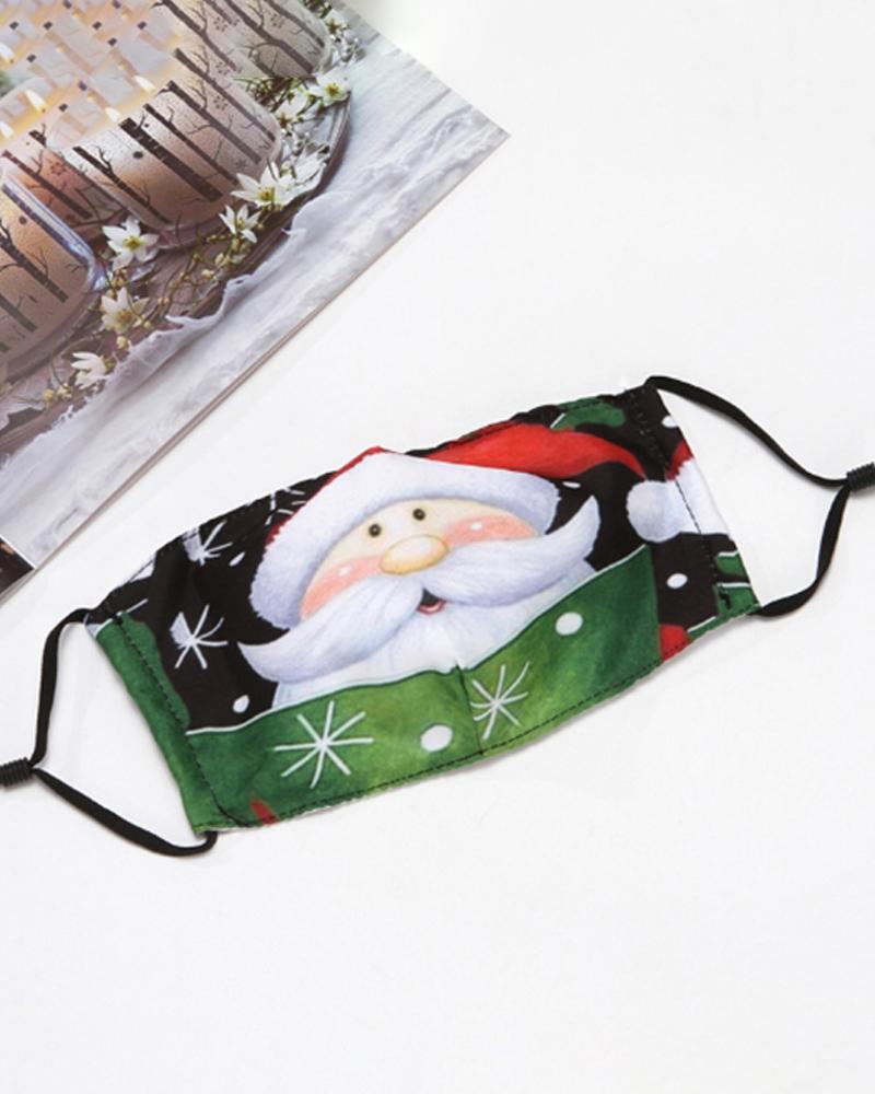 

Christmas Print PM 2.5 Breathable Face Mask, Style6