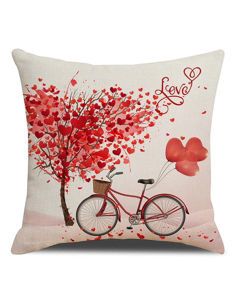 

Valentine's Day 45×45cm Pillow Covers Linen Cushion Case Pillowcase, Style4