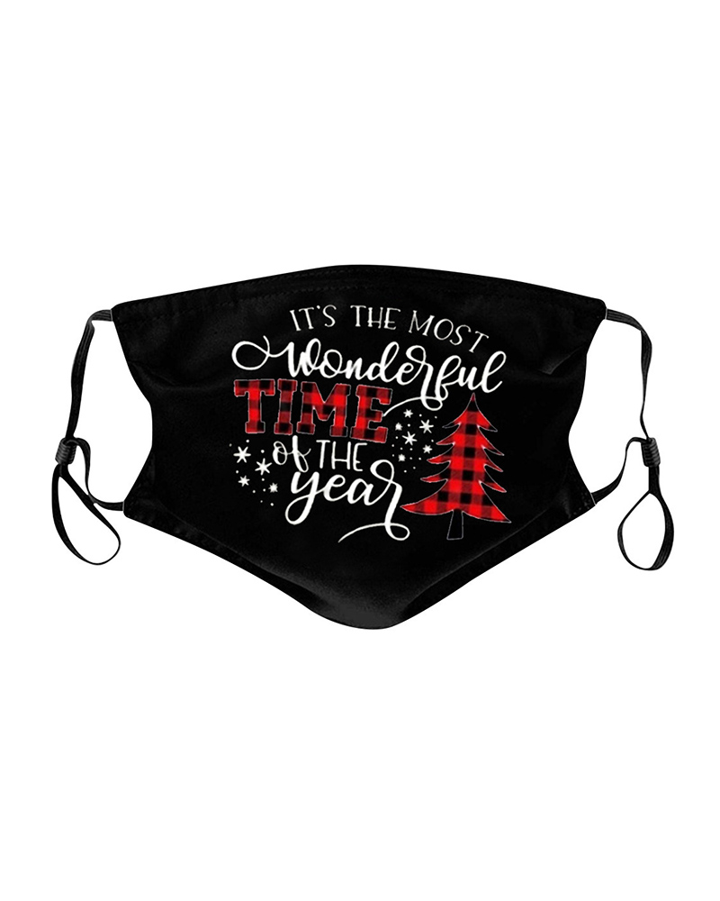 

Christmas Print Breathable Face Mask, Style9
