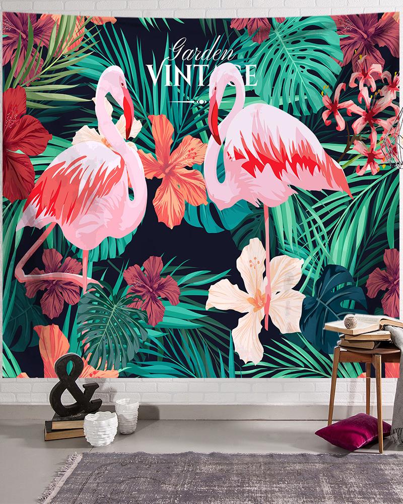 

Flamingo Print Suede Tapestry, Style2