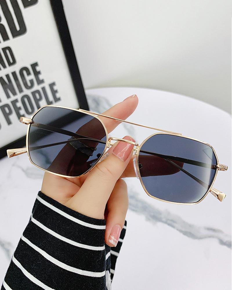 

1Pair Irregular Metal Frame Sunglasses, Style5