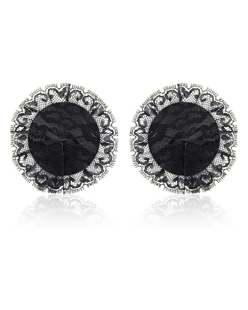 

Black Sexy Lace Bow Nipple Stickers