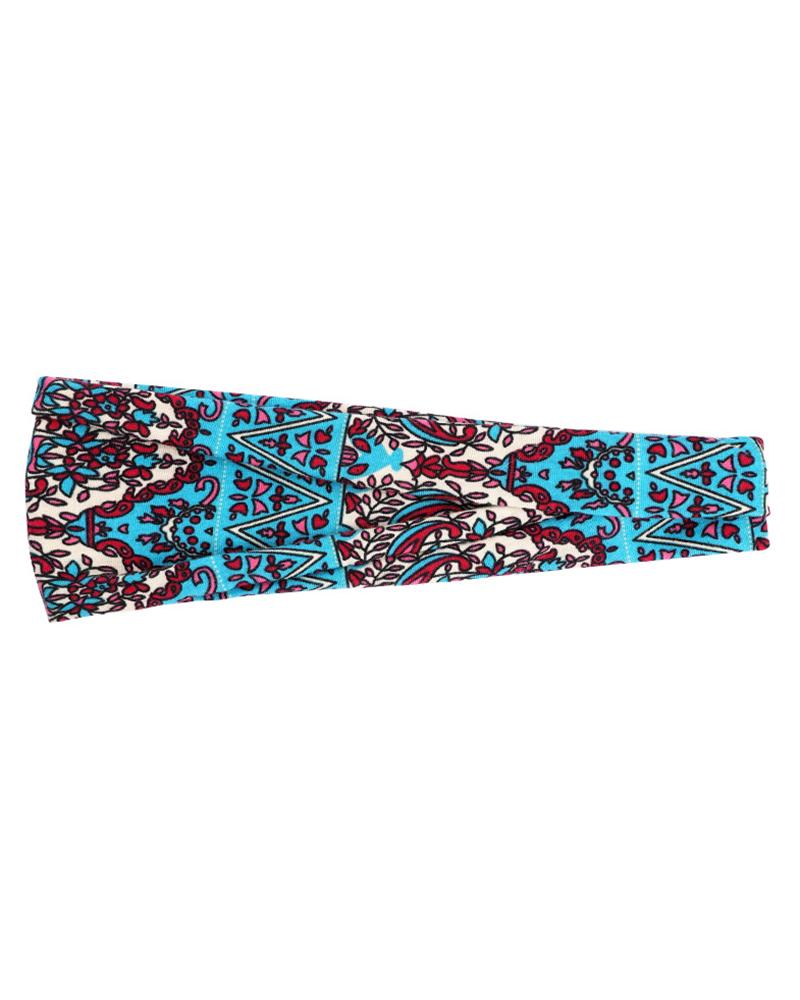 

1pc Bohemian Fashion Wide Headband Yoga Workout Head Wrap, Style12