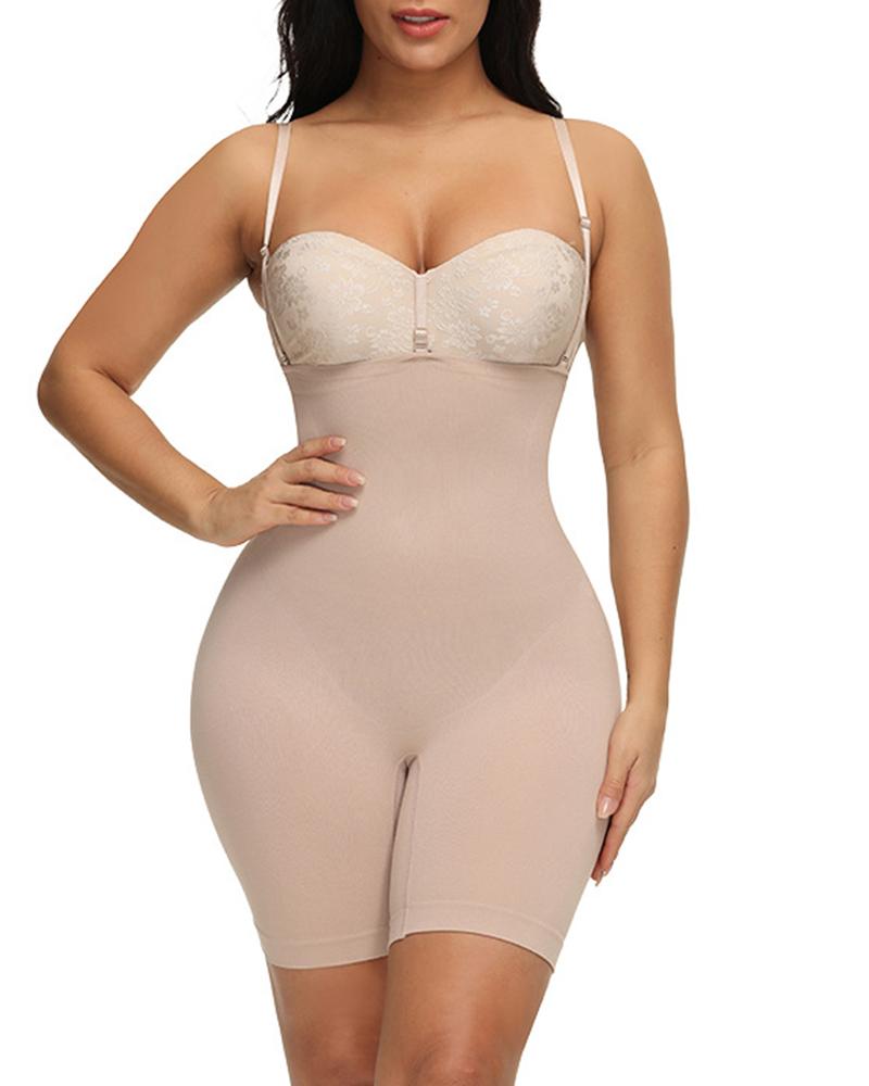 

Patchwork Lace Sling Skinny Bustiers Rompers, Apricot