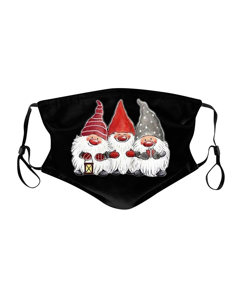 

Christmas Print Breathable Face Mask, Style2