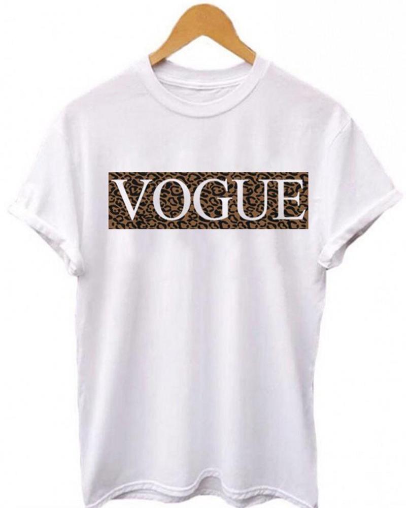 

Summer Women Slogan Print T-Shirt, White