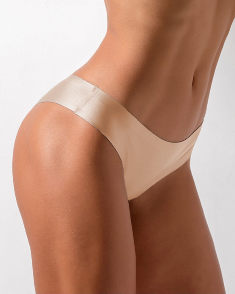 

Breathable Seamless Thong Panty, Apricot