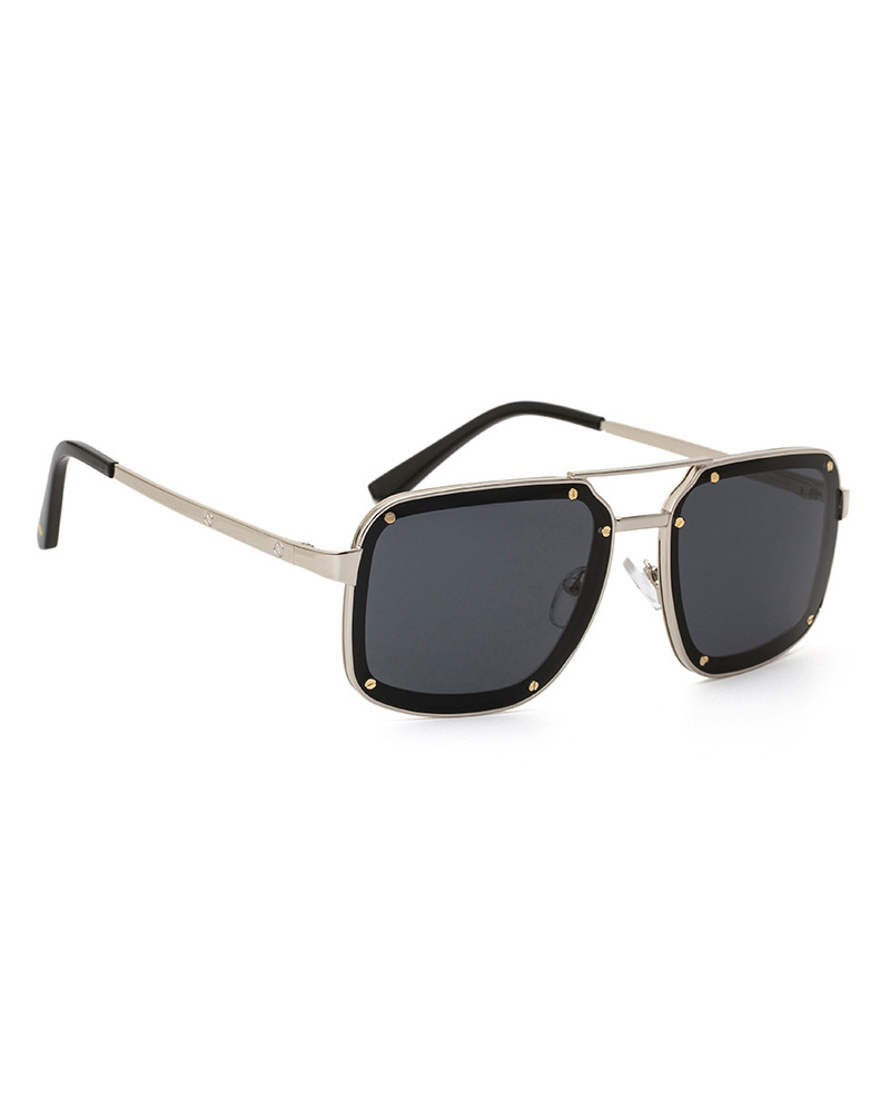 

Vintage Square Frame Anti-uv Sunglasses, Silver