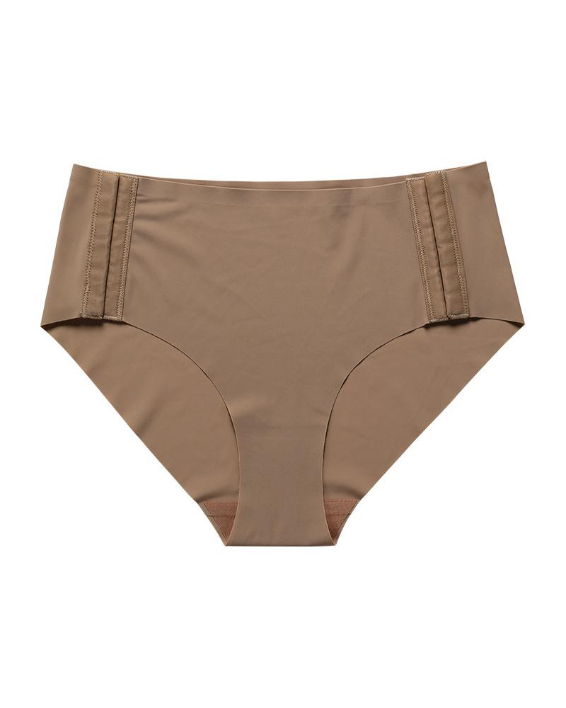 

Seamless Breathable Side Hook High Waist Panty, Coffee