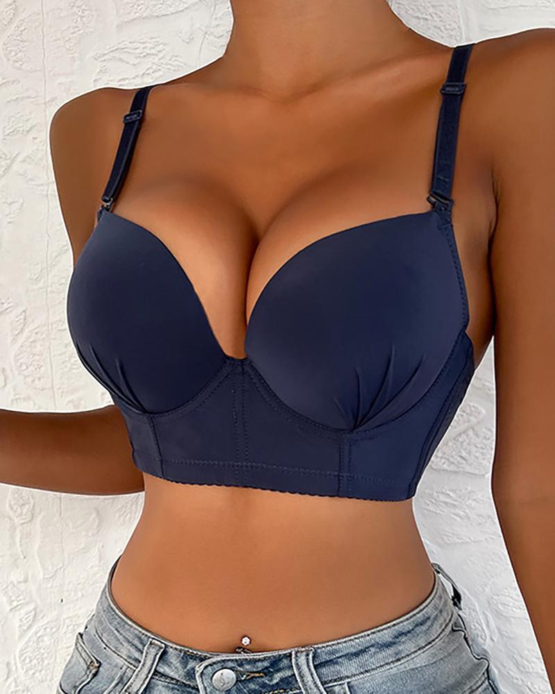 

Push Up Spaghetti Strap Bra, Blue