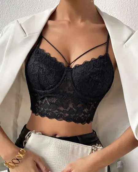 トップス WILLFULLY lace cropped bustier cami WILLFULLY official web store（ウィルフリーコウシキツウハン