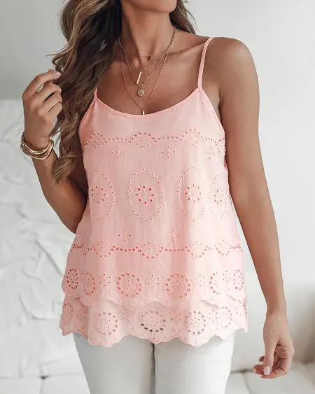 CHICME 3 Piece Womens Tank Tops Sleeveless Basic Cami Shirt